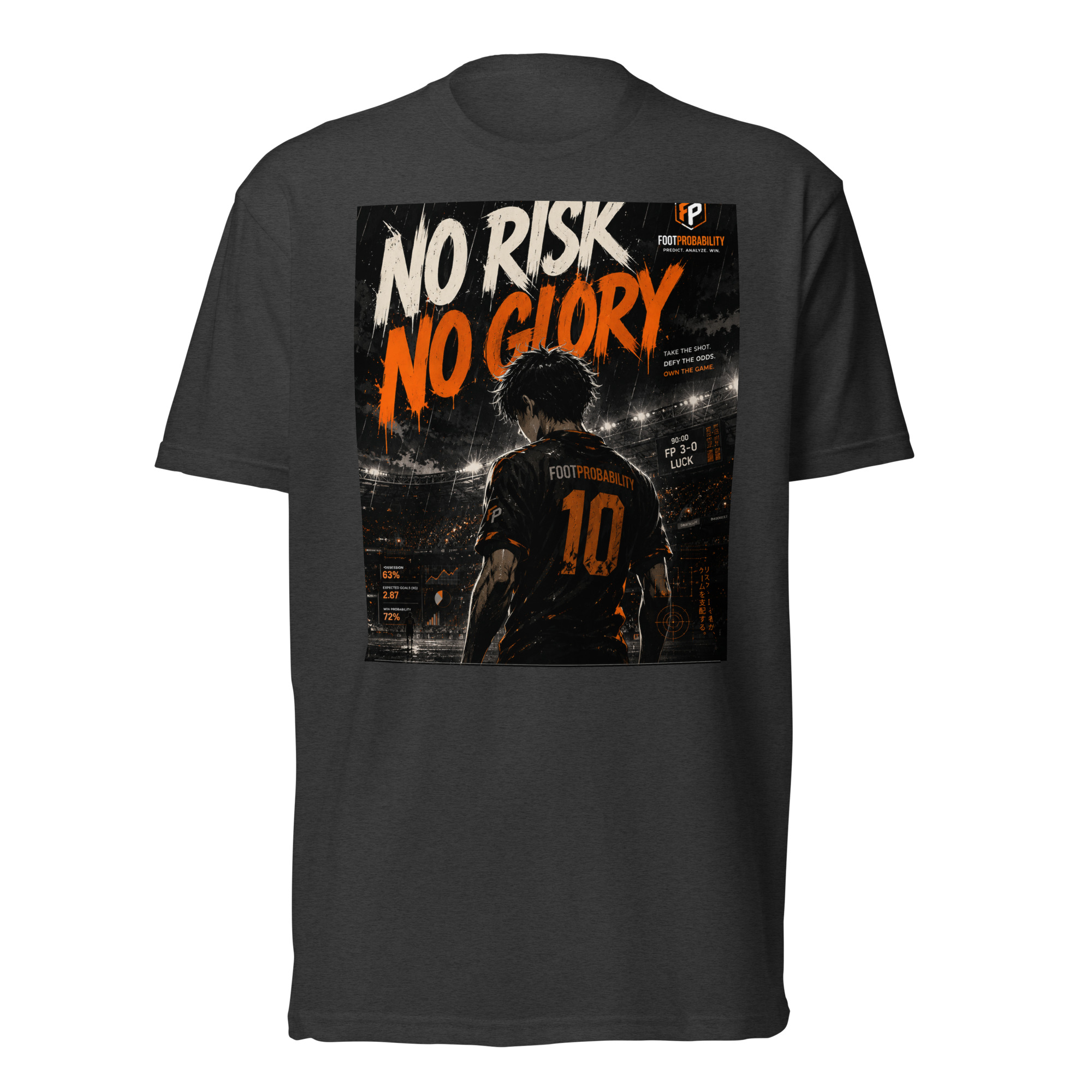 T-Shirt - No Risk No Glory - FootProbability – Image 10