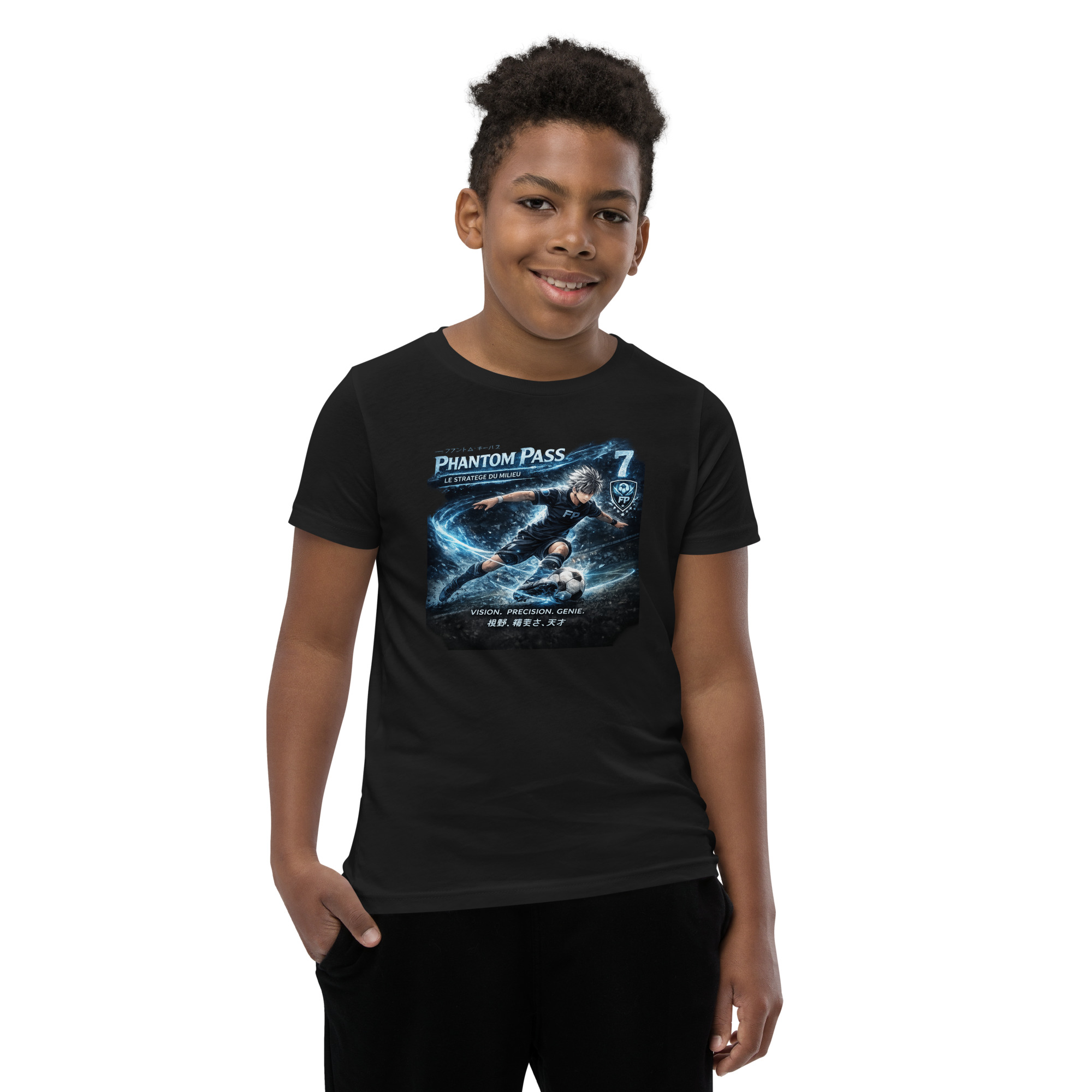 ⚡ Phantom Pass™ – T-shirt Enfant Manga Football | FootProbability – Image 9