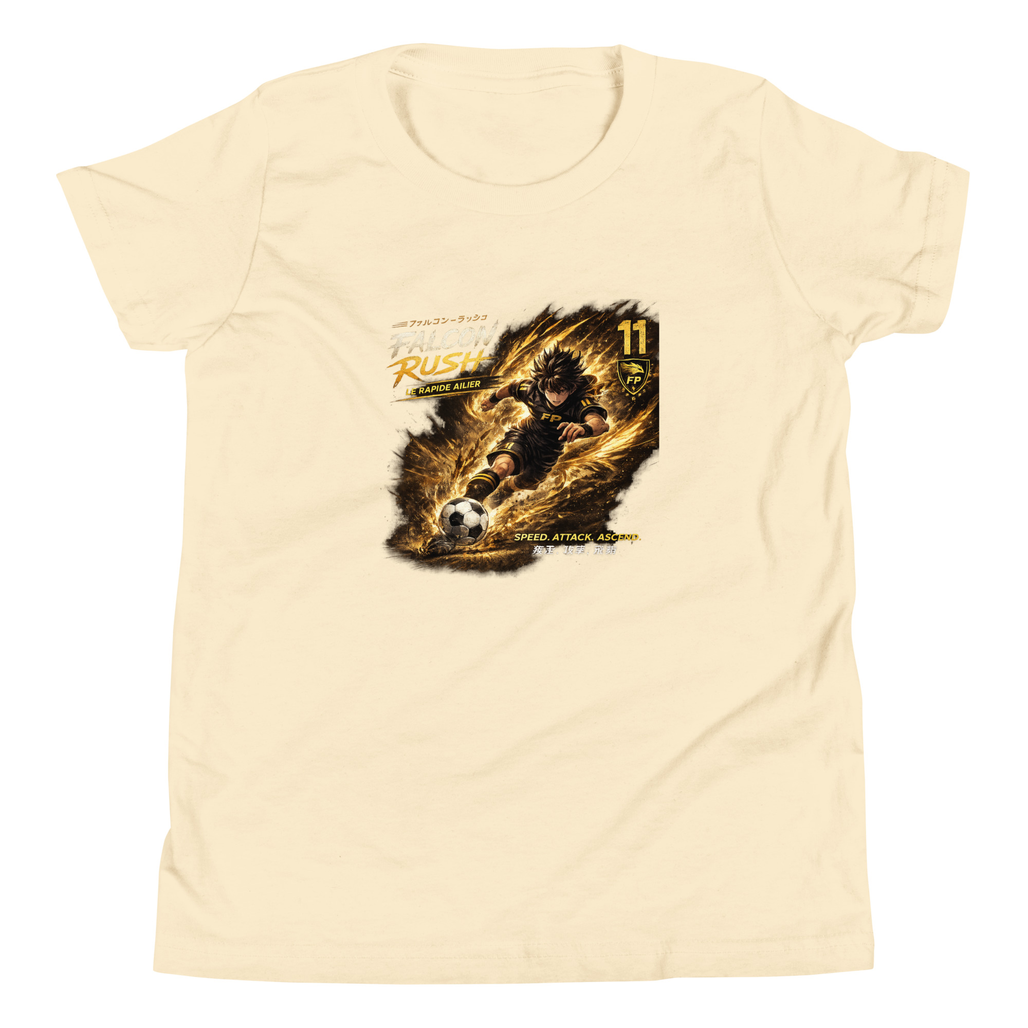 ⚡ Falcon Rush™ – T-shirt Enfant Manga Football | FootProbability - Image 5