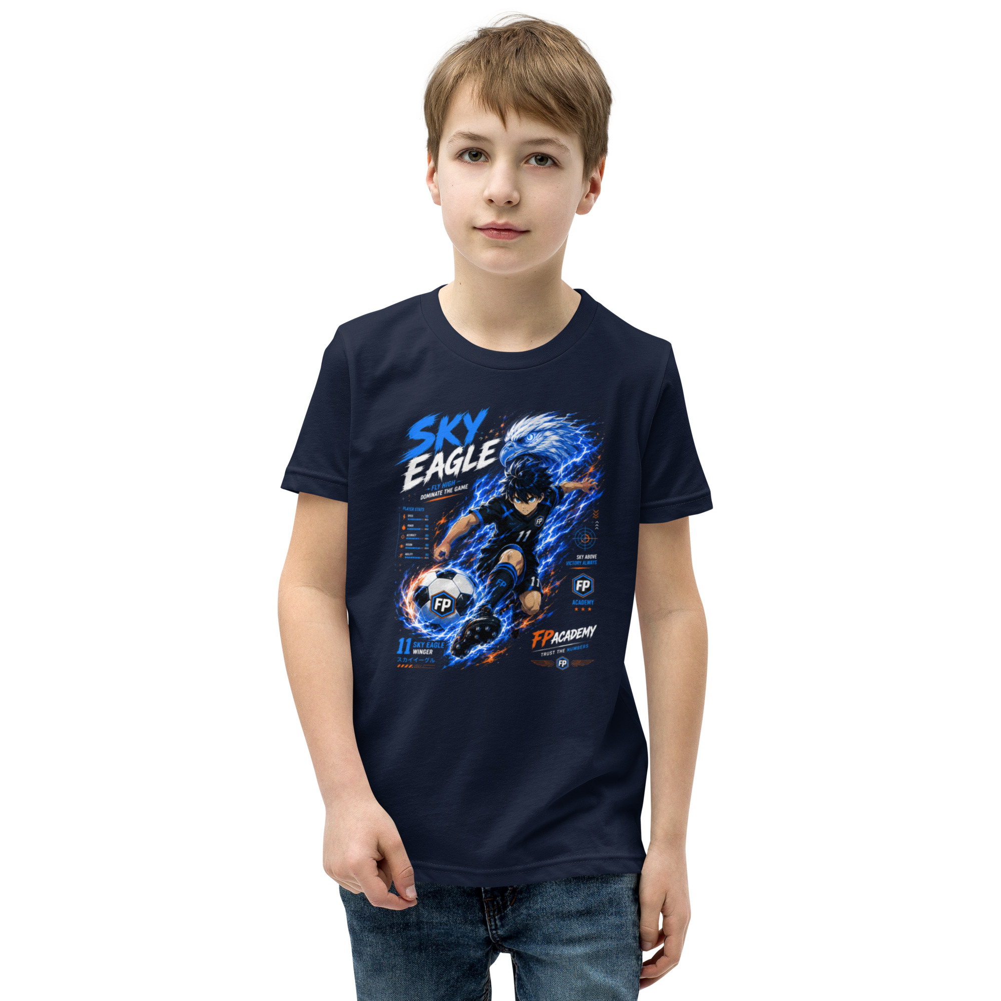 ⚽ SKY EAGLE – T-shirt Enfant Manga Football | FootProbability – Image 18