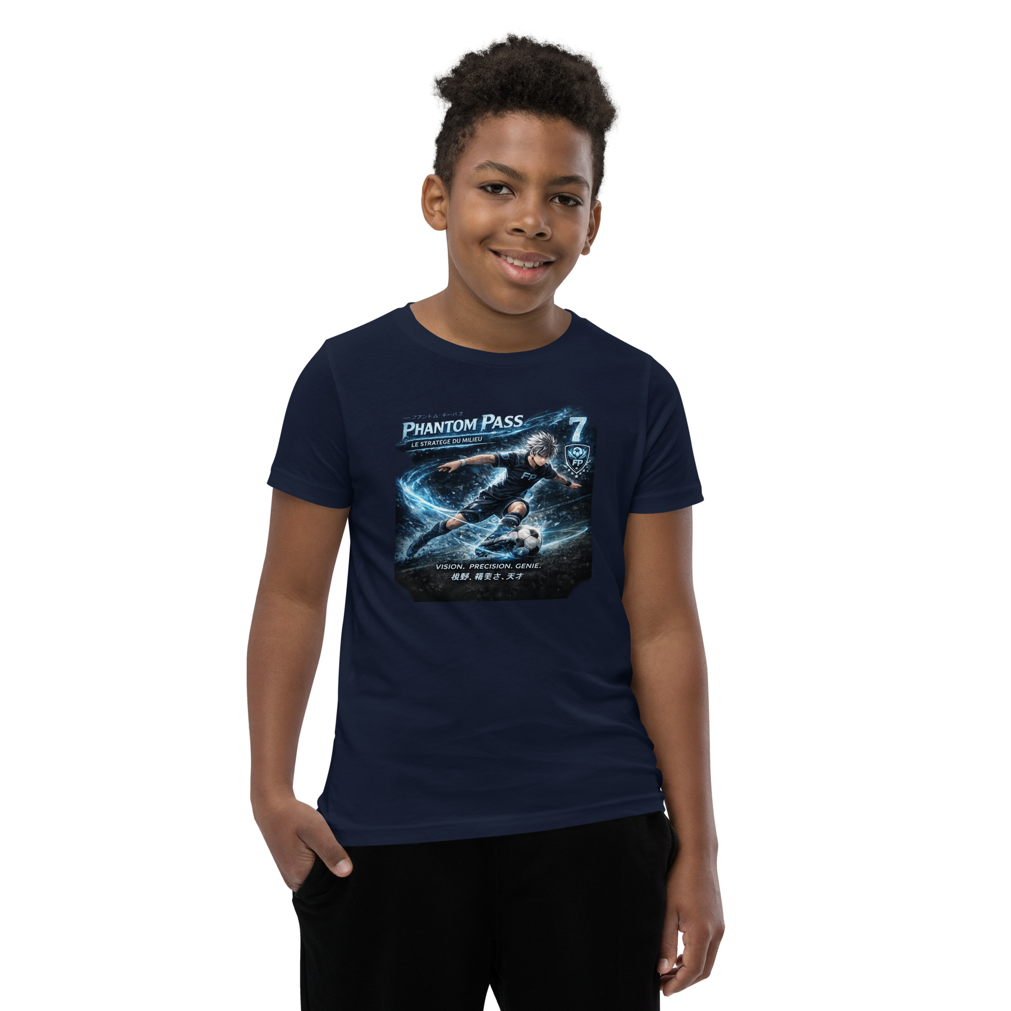 ⚡ Phantom Pass™ – T-shirt Enfant Manga Football | FootProbability – Image 10